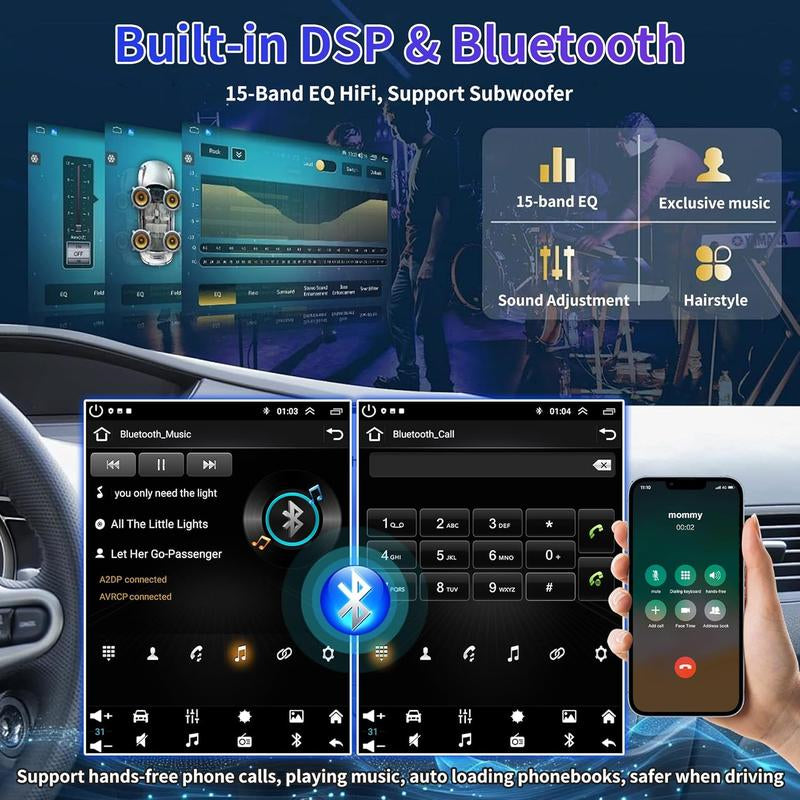 Ford F150 2009-2014 Android 13 Car Stereo Upgrade - 9.7" Wireless Carplay, Android Auto, GPS Navigation, Bluetooth, SWC, Backup Camera