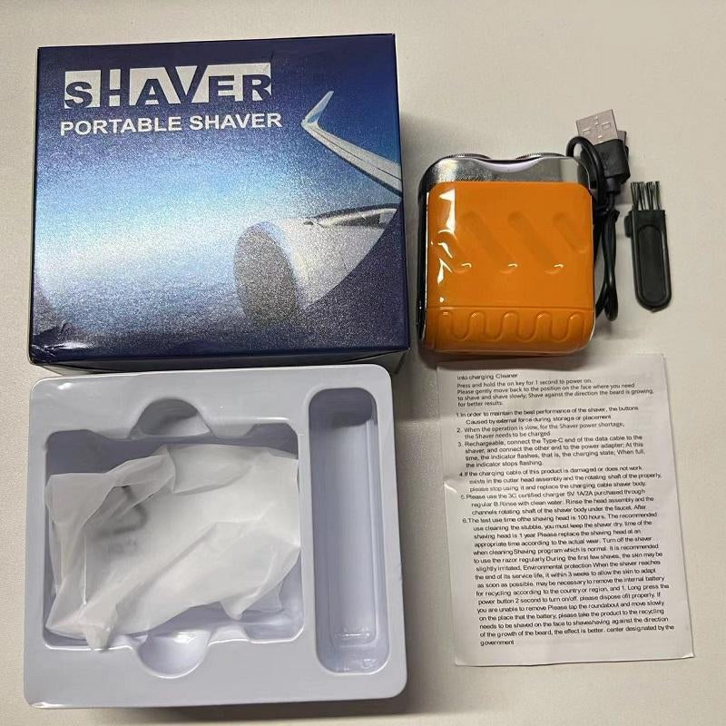 Portable Electric Shaver, Waterproof Electric Shaver, Double Blade Floating Men'S Electric Shaver, Men'S Beauty Tool, Gift for Men, Hair Cutting Machines