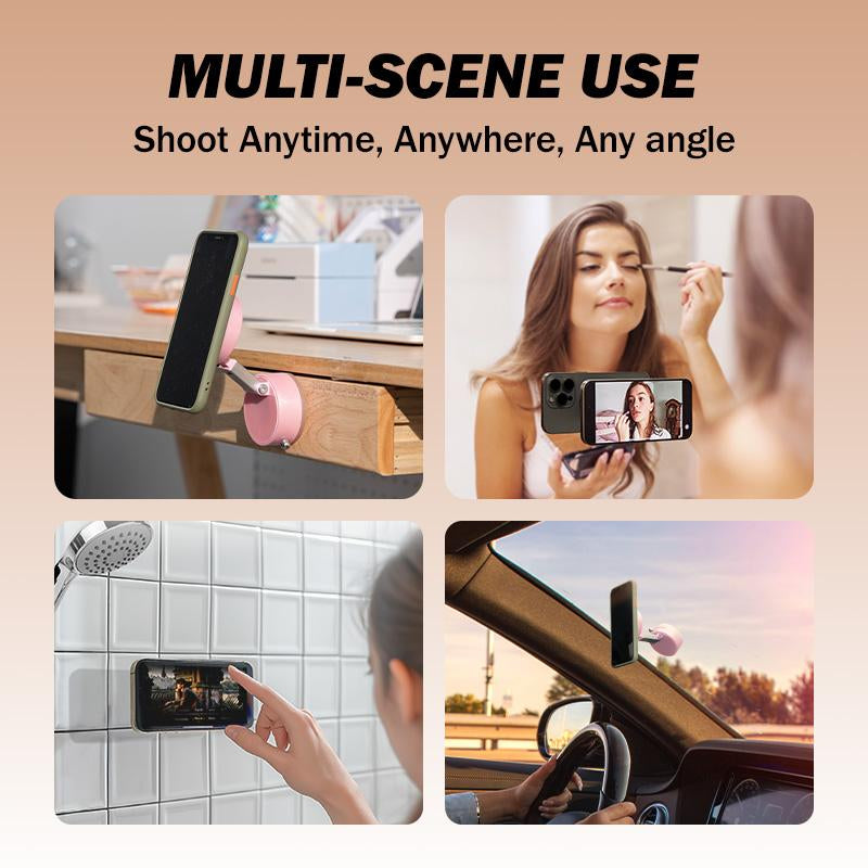JOYTUTUS Upgrade 360° Rotatable Phone Holder for Car , Folding & Extendable, Double-Sided Magnetic for Kitchen, Stand Mount Convenient Stability Van Accessories