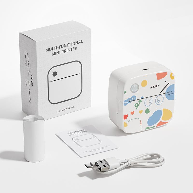Graffiti New Mini Printer, Photo Printer, Error Sorting Machine, Small Home Portable Printer, Wireless Bluetooth Printer, Complete Accessories, Printing