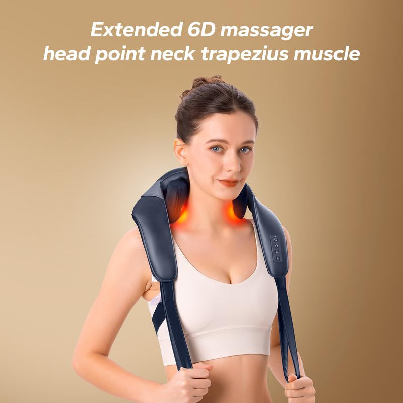 MERACH Shiatsu Neck and Back Massager Electric Shoulder Massager Car Neck Massage Leg Massage, Relieve Muscle Pain Perfect Present for Family