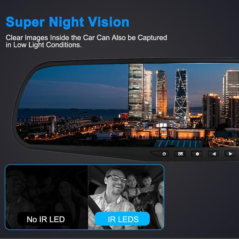 Car DVR with 32GB Card, 4.19 Inch TN Screen Car DVR, Front & Rear Dash Cam, Video Surveillance for Car, Car Electronics