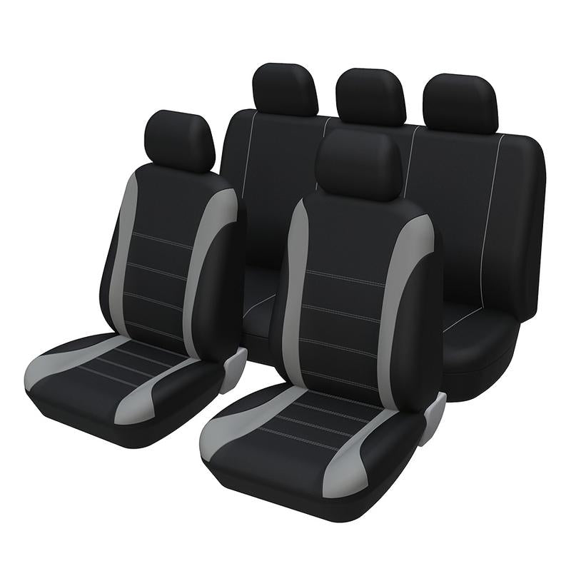 All-Season Car Seat Covers for 5-Seater Cars, Suvs & Pickup Trucks - Easy Install, Durable Polyester, Hand Washable