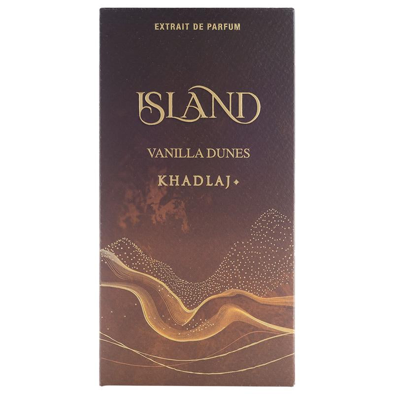 Khadlaj Island Vanilla Dunes for Unisex Extrait De Parfum Spray, 3.4 Ounce