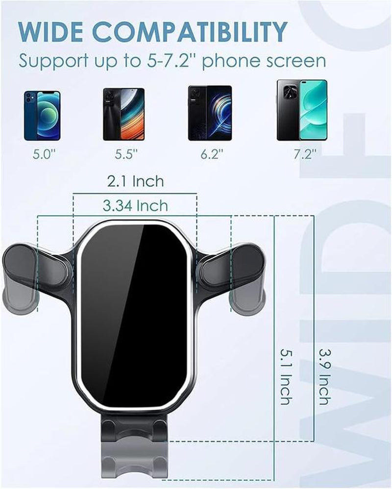 Car Vent Phone Mount,Universal Phone Holders for Your Car,Hands Free Air Vent Car Mount Phone Holder,360° Adjustable Base Phone Holder Fit for Most Phones