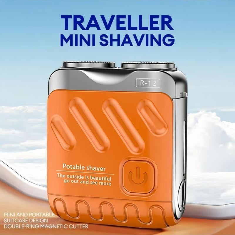 Portable Electric Shaver, Waterproof Electric Shaver, Double Blade Floating Men'S Electric Shaver, Men'S Beauty Tool, Gift for Men, Hair Cutting Machines