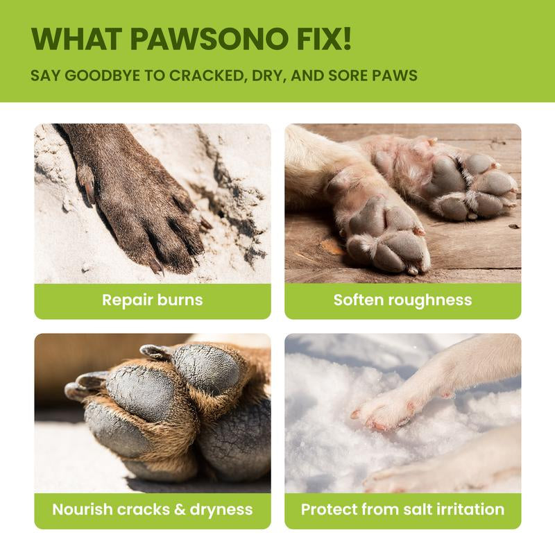 Dog Paw Balm for Dogs & Cats - Natural Ingredients, Moisturizer & Soother for Dry Cracked Paws & Noses, 2Oz, Lick-Safe Formula