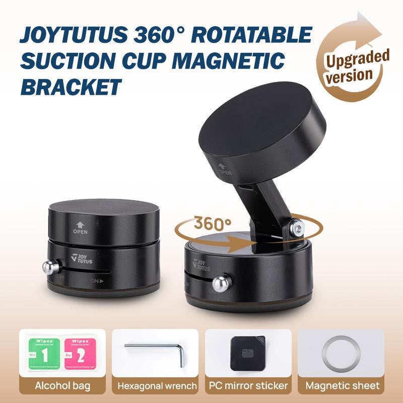JOYTUTUS Upgrade 360° Rotatable Phone Holder for Car , Folding & Extendable, Double-Sided Magnetic for Kitchen, Stand Mount Convenient Stability Van Accessories