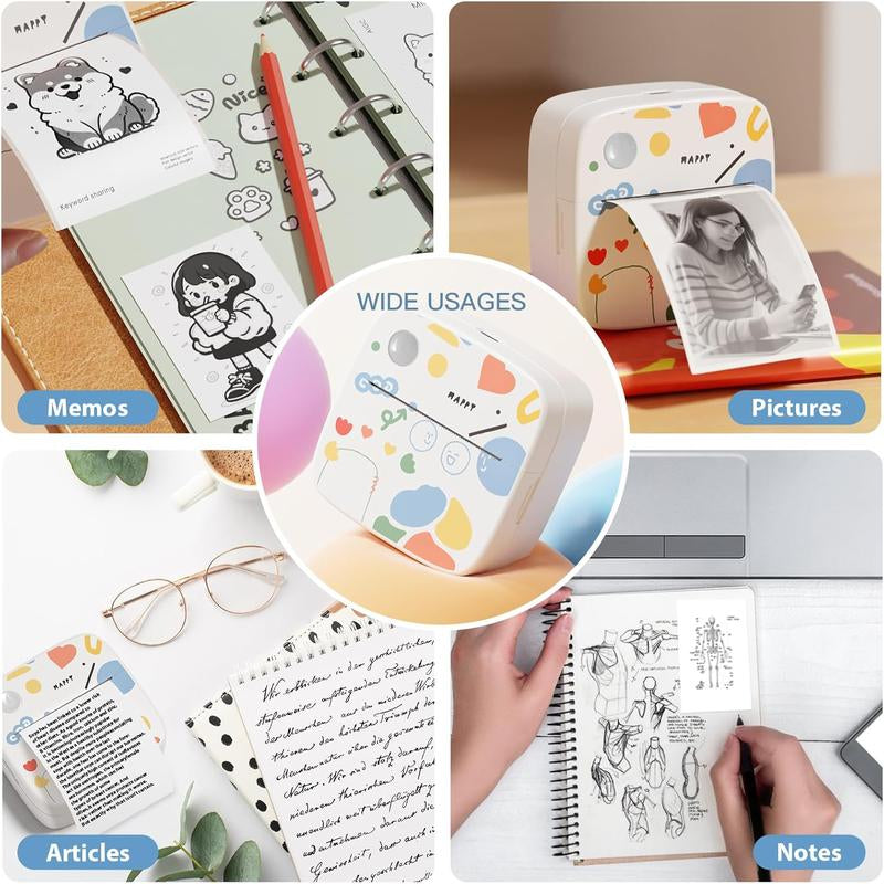 Graffiti New Mini Printer, Photo Printer, Error Sorting Machine, Small Home Portable Printer, Wireless Bluetooth Printer, Complete Accessories, Printing