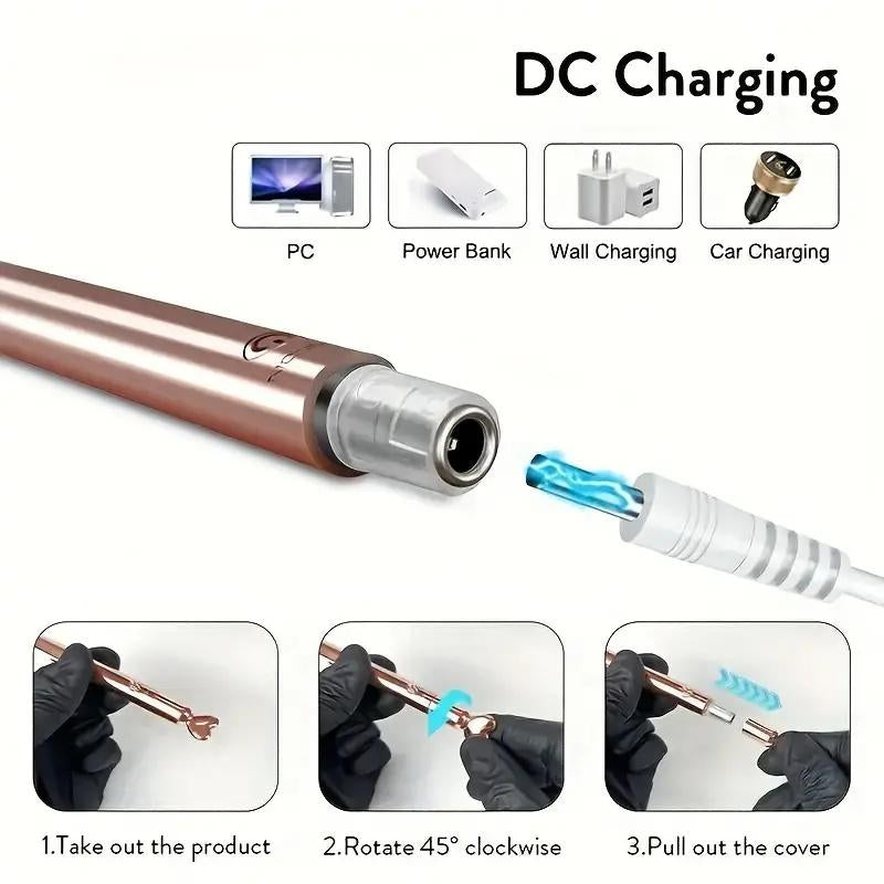 USB Rechargeable Eye Massage Stick, Lithium Polymer Battery, ≤36V Operating Voltage, Portable Facial Muscle Relaxation Tool Christmas Gift Birthday Gift New Year Gift Valentine'S Day Gift Winter Gift
