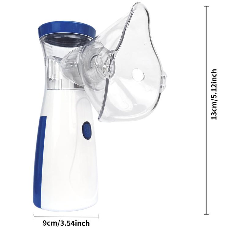 Portable Handheld Nebulizer - Rechargeable Air Humidifier with Double Power Modes, Compact Ultrasonic Atomizer for Home & Travel Use
