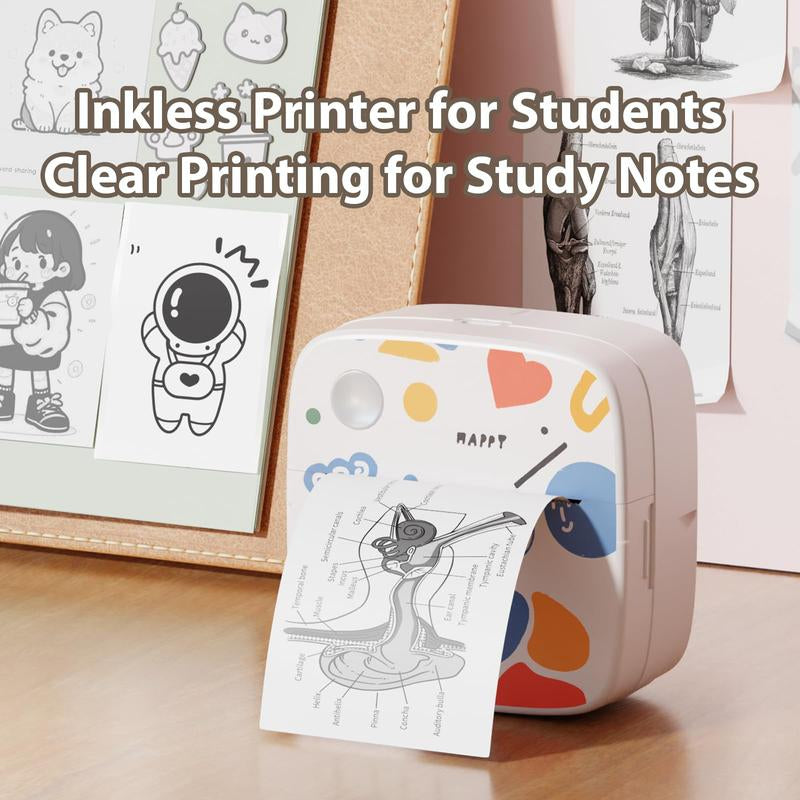 Graffiti New Mini Printer, Photo Printer, Error Sorting Machine, Small Home Portable Printer, Wireless Bluetooth Printer, Complete Accessories, Printing