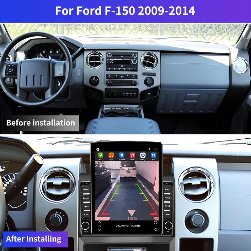 Ford F150 2009-2014 Android 13 Car Stereo Upgrade - 9.7" Wireless Carplay, Android Auto, GPS Navigation, Bluetooth, SWC, Backup Camera