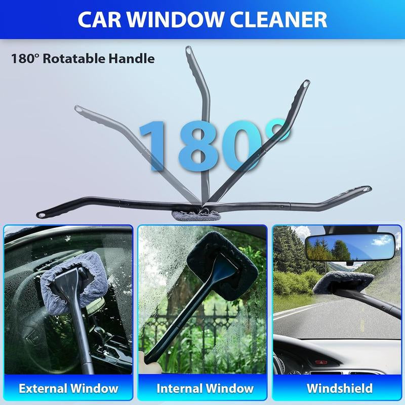 【Springtok】Thinkwork Car Cleaning Kit, Car Vacuum Kit, Car Detailing Kit Interior Cleaner, Gray Car Interior Cleaning Kit Fora Men and Women Tool Brush