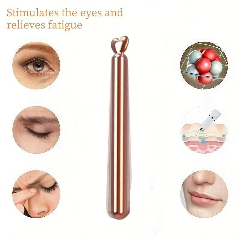 USB Rechargeable Eye Massage Stick, Lithium Polymer Battery, ≤36V Operating Voltage, Portable Facial Muscle Relaxation Tool Christmas Gift Birthday Gift New Year Gift Valentine'S Day Gift Winter Gift