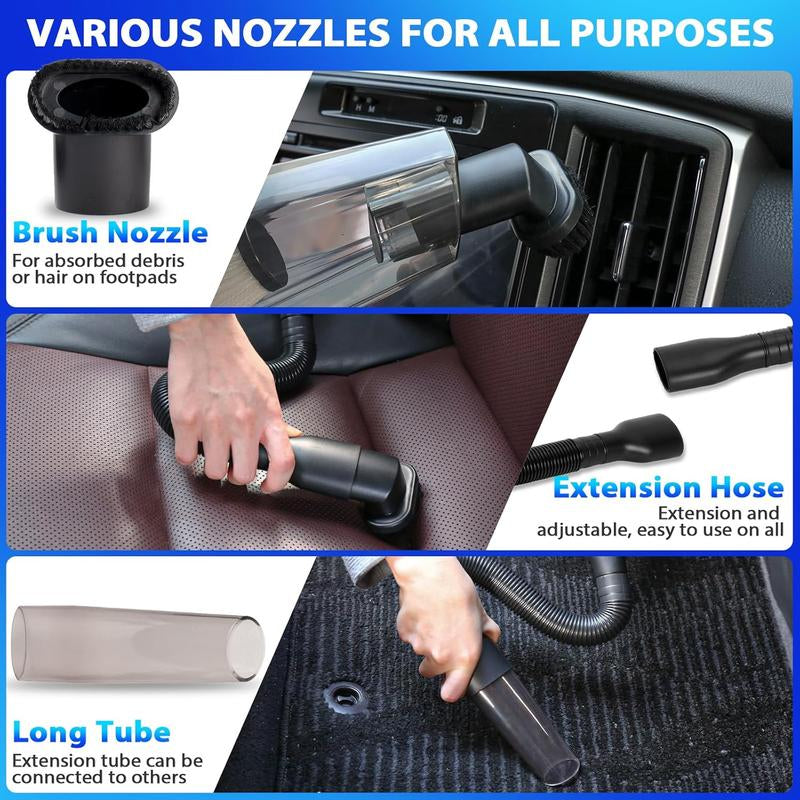 【Springtok】Thinkwork Car Cleaning Kit, Car Vacuum Kit, Car Detailing Kit Interior Cleaner, Gray Car Interior Cleaning Kit Fora Men and Women Tool Brush