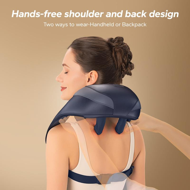 MERACH Shiatsu Neck and Back Massager Electric Shoulder Massager Car Neck Massage Leg Massage, Relieve Muscle Pain Perfect Present for Family