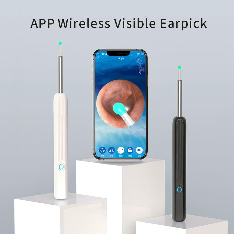 Earwax Removal Tool Set with Camera - Portable 360° Wide Angle Ear Cleaner with Type-C Rechargeable, Waterproof Endoscope Ear Cleaning Tool for Iphone and Android Phones, Christmas Gift, Winter Gift Set, New Year Gift, Stocking Fillers