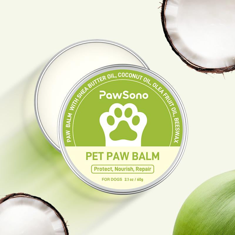 Dog Paw Balm for Dogs & Cats - Natural Ingredients, Moisturizer & Soother for Dry Cracked Paws & Noses, 2Oz, Lick-Safe Formula