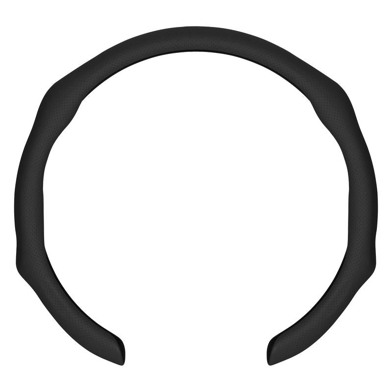 Ultra-Thin Breathable Anti-Slip Nappa Leather Steering Wheel Cover – Universal Fit for 14.5-15 Inch Wheels, Comfortable Grip, Perforated Design, Non-Slip Steering Wheel Cover