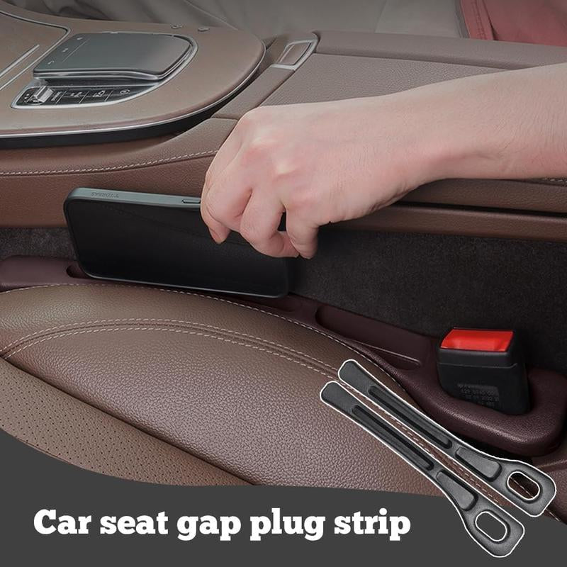 2-Pack 3-In-1 Car Seat Gap Filler – Universal Fit for Car, SUV & Truck | Soft Foam Gap Stopper with Organizer & Hook Function | Prevent Lost Items & Keep Your Car Neat