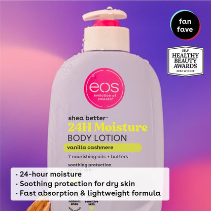 Shea Better Body Lotion for Dry Skin, Vanilla Cashmere, 16 Fl Oz Moisturizer Comfort Moisture Hydrating