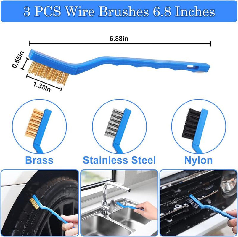 Car Detailing Kit Car Detailing Brush Set, Auto Detailing Drill Brush Set, Car Detailing Brushes, Car Wash Kit, Car Accessories, Car Cleaning Tools Kit for Interior, Exterior, Wheels