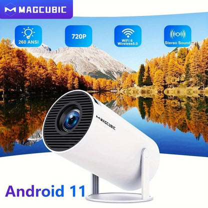 MAGCUBIC HY300 Pro Projector, 1280*720P Home Outdoor Projector, Wifi6 BT5.0 Portable Projector