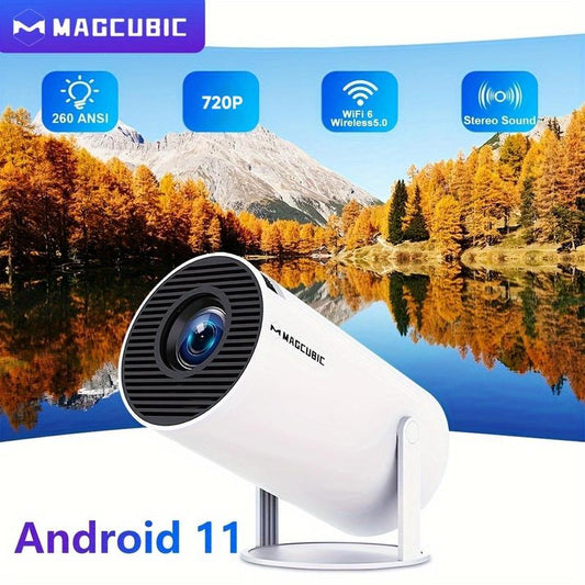 MAGCUBIC HY300 Pro Projector, 1280*720P Home Outdoor Projector, Wifi6 BT5.0 Portable Projector