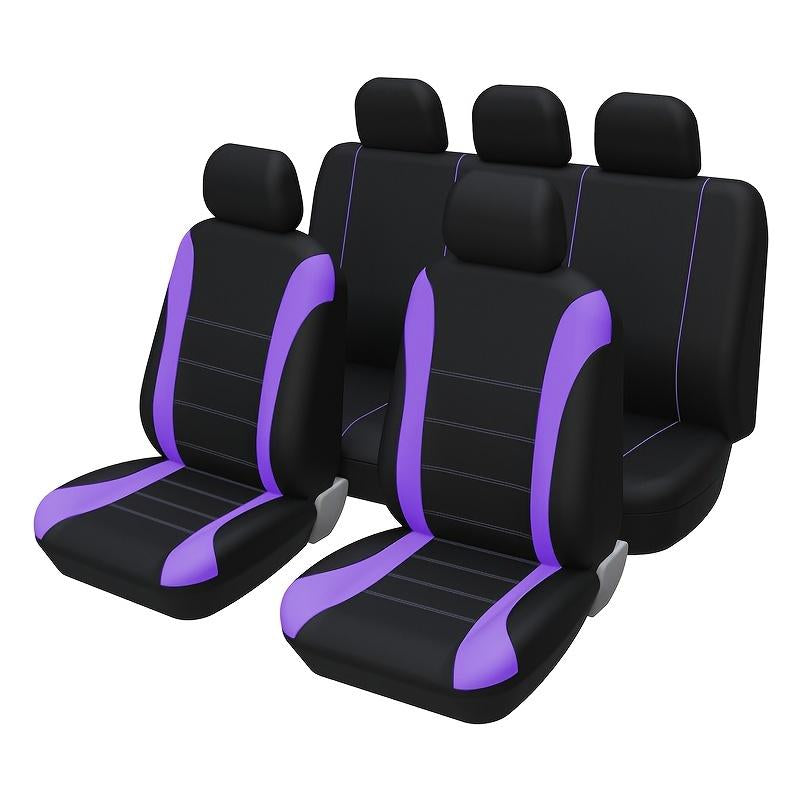 All-Season Car Seat Covers for 5-Seater Cars, Suvs & Pickup Trucks - Easy Install, Durable Polyester, Hand Washable