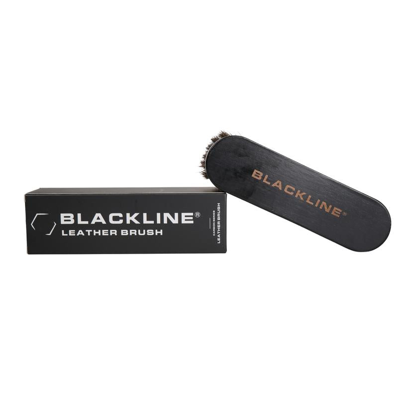 BLACKLINE Leather Brush - XL Wood Grip Brush - Gentle, Durable, and Ergonomic for Superior Leather Care