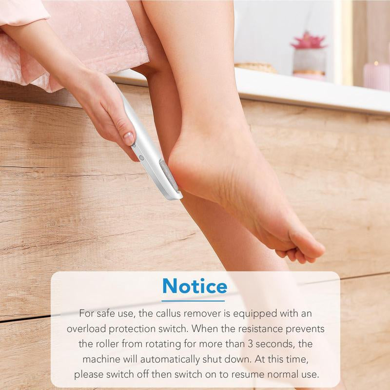 Electric Feet Callus Remover,Portable Electronic Foot File Pedicure Tools,Waterproof Foot Scrubber File,Pedi Foot Care for Dead,Hard Cracked Dry Skin Manicure Nail Nail Care Cutics Nail Art