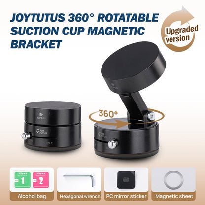 JOYTUTUS Upgrade 360° Rotatable Phone Holder for Car , Folding & Extendable, Double-Sided Magnetic for Kitchen, Stand Mount Convenient Stability Van Accessories