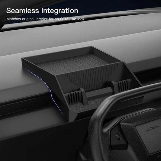 Tesla Topfit for Storage Accessories - Instrument Panel Tray Organizer with Phone Holder, Sunglasses Mount for Dashboard Automotive Organization