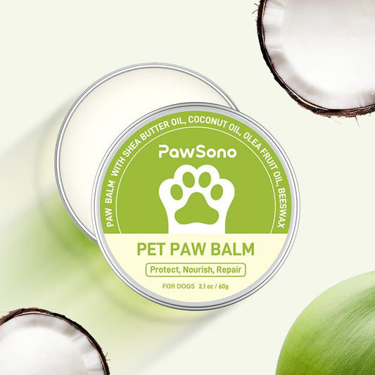 Dog Paw Balm for Dogs & Cats - Natural Ingredients, Moisturizer & Soother for Dry Cracked Paws & Noses, 2Oz, Lick-Safe Formula