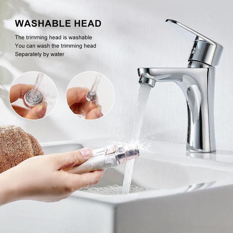 Electric Eyebrow Trimmer，Rechargeable 2 in 1 Facial Hair Trimmer,Portable Lady Shaver for Lip Facial Body Hair Removal Tool