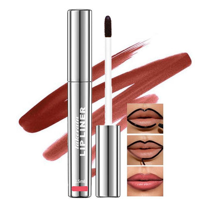 Peel off Lip Liner Tattoo, Long Lasting Peel off Lip Stain, Waterproof Semi-Permanent Lip Tint Lipstick, Highly Pigmented Matte Lip Gloss Eyeliner