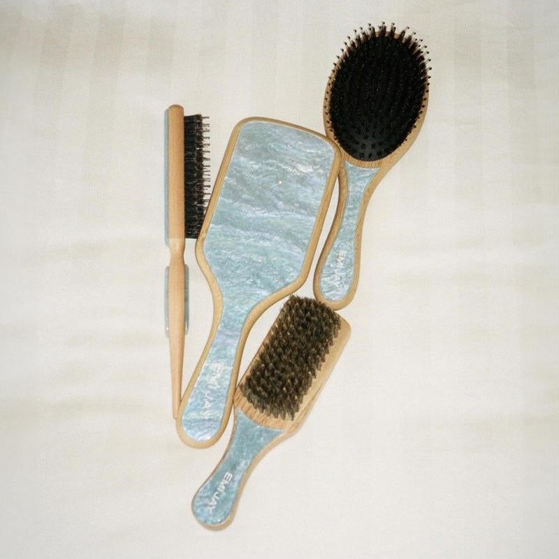 Emi Jay Bamboo Paddle Brush in Blue Sugar