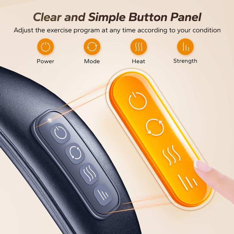 MERACH Shiatsu Neck and Back Massager Electric Shoulder Massager Car Neck Massage Leg Massage, Relieve Muscle Pain Perfect Present for Family