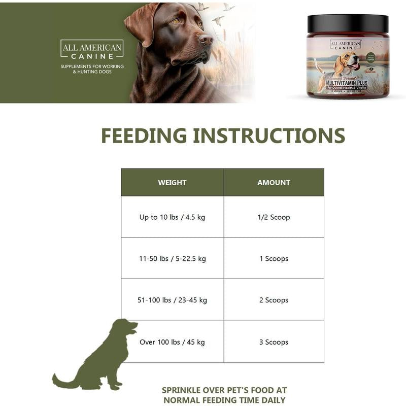 All American Canine Multivitamin plus for Dogs - Vitamin Supplement