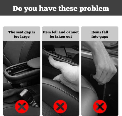 2-Pack 3-In-1 Car Seat Gap Filler – Universal Fit for Car, SUV & Truck | Soft Foam Gap Stopper with Organizer & Hook Function | Prevent Lost Items & Keep Your Car Neat