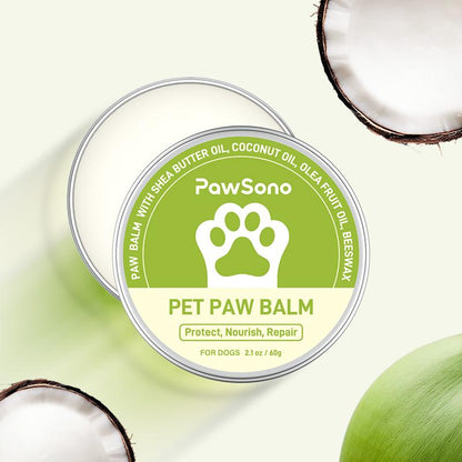 Dog Paw Balm for Dogs & Cats - Natural Ingredients, Moisturizer & Soother for Dry Cracked Paws & Noses, 2Oz, Lick-Safe Formula