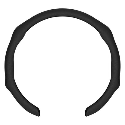 Ultra-Thin Breathable Anti-Slip Nappa Leather Steering Wheel Cover – Universal Fit for 14.5-15 Inch Wheels, Comfortable Grip, Perforated Design, Non-Slip Steering Wheel Cover