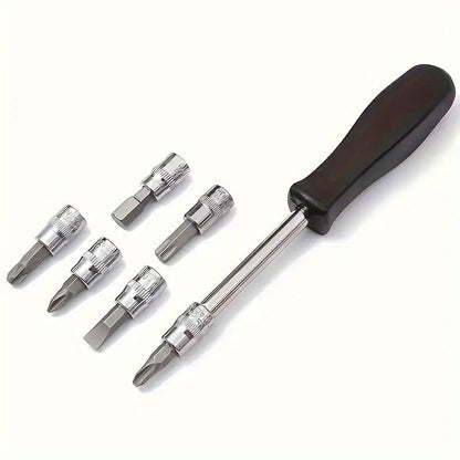 46Pcs Sleeve Set - 1/4-Inch Drive Sleeve Ratchet Wrench Set Machine Tool Kit for Automotive Repair and Home, Metric Sleeve Set with Storage Box