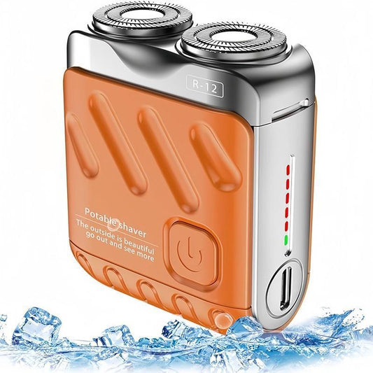 Portable Electric Shaver, Waterproof Electric Shaver, Double Blade Floating Men'S Electric Shaver, Men'S Beauty Tool, Gift for Men, Hair Cutting Machines